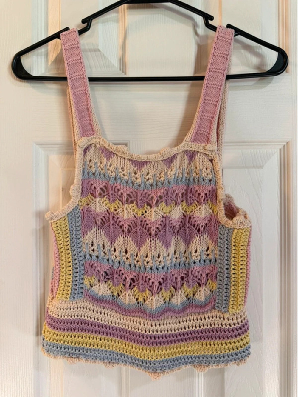 Zara crotchet tank top